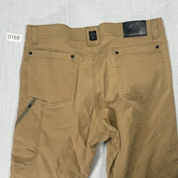 Wrangler ATG Pants Mens 38x30 Brown Canvas All Terrain Gear Double Knee NS857KL - Picture 5 of 9